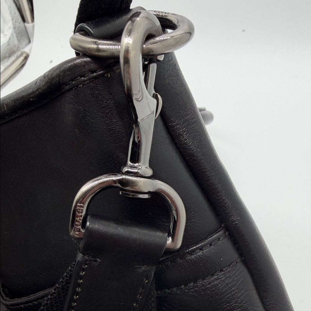 Black Leather Men's Bag - Picture 8 of 14